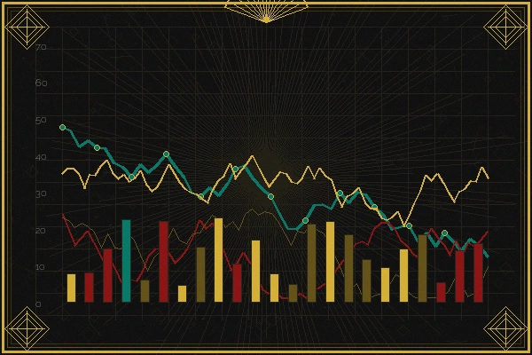 体育彩票数据分析师招募装饰艺术风插画
